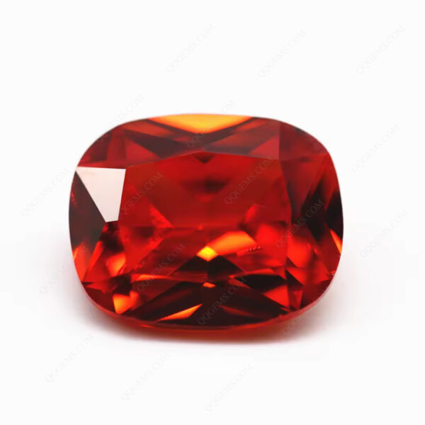 Orange/orange Red Long Cushion Cut Cubic Zirconia Loose Gemstones Synthetic Diamond Cut Long Cushion Shape CZ Stones - Image 3