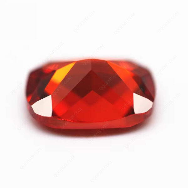 Orange/orange Red Long Cushion Cut Cubic Zirconia Loose Gemstones Synthetic Diamond Cut Long Cushion Shape CZ Stones - Image 2