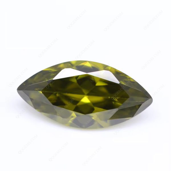 Peridot/D-peridot Marquise Cut Cubic Zirconia Loose Gemstone Synthetic Machine Cut Marquise Shape CZ Stone - Image 4