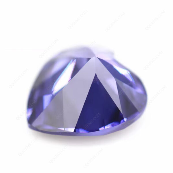 L-tanzanite/tanzanite Cubic Zirconia Gemstones Synthetic Heart Shape Zirconia CZ Stones - Image 2