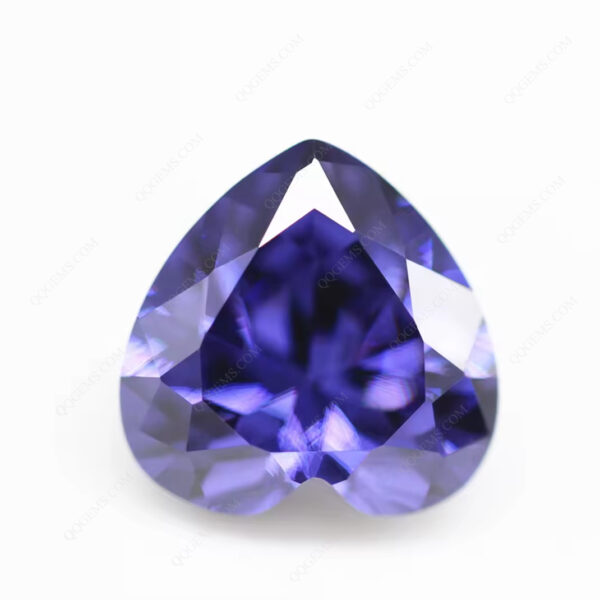 L-tanzanite/tanzanite Cubic Zirconia Gemstones Synthetic Heart Shape Zirconia CZ Stones - Image 4