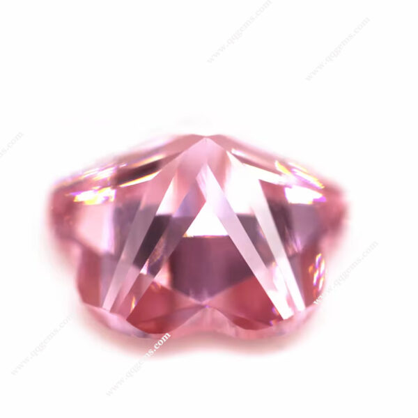 Pink Color Flower Cut Cubic Zirconia Loose Gemstones Synthetic plum Blossom Shape CZ Stones - Image 5