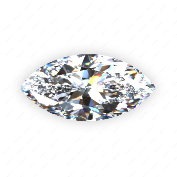 Marquise Machine Cut White Color Cubic Zirconia Loose Gems Synthetic Marquise Shape CZ Stones - Image 3