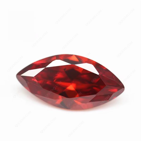 Garnet/dark Garnet Marquise Shape Cubic Zirconia Gems Synthetic Marquise Bright Cut CZ Stones - Image 4