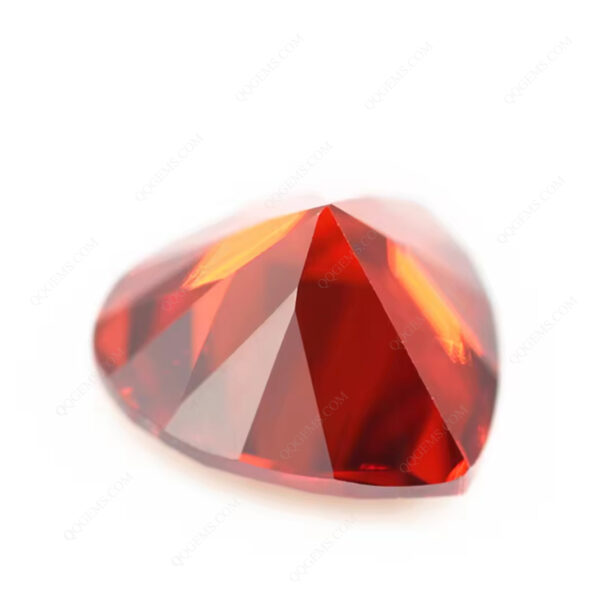 Garnet/dark-garnet Heart Cut Cubic Zirconia Loose Gemstones Synthetic Heart Shape CZ Stone - Image 4