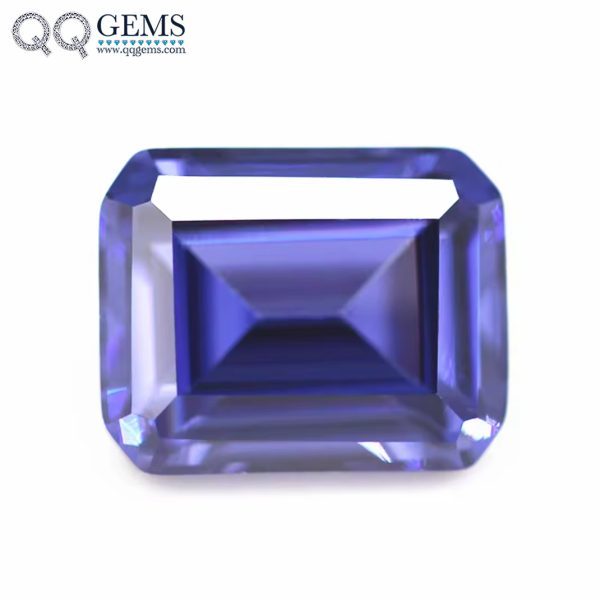 Octagon Shape L-tanzanite/tanzanite Cubic Zirconia Gems Synthetic Emerald Cut CZ Stones