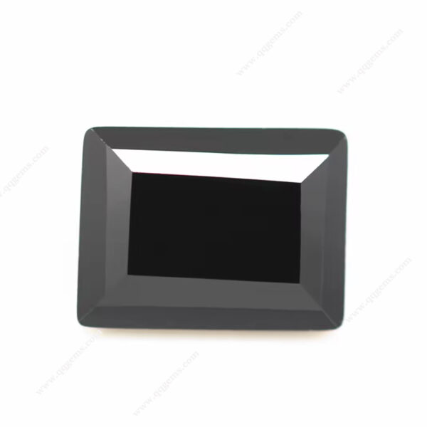 Black baguette Shape Step Cut Cubic Zirconia Gemstones Artificial baguette Step Cut CZ Stones - Image 3