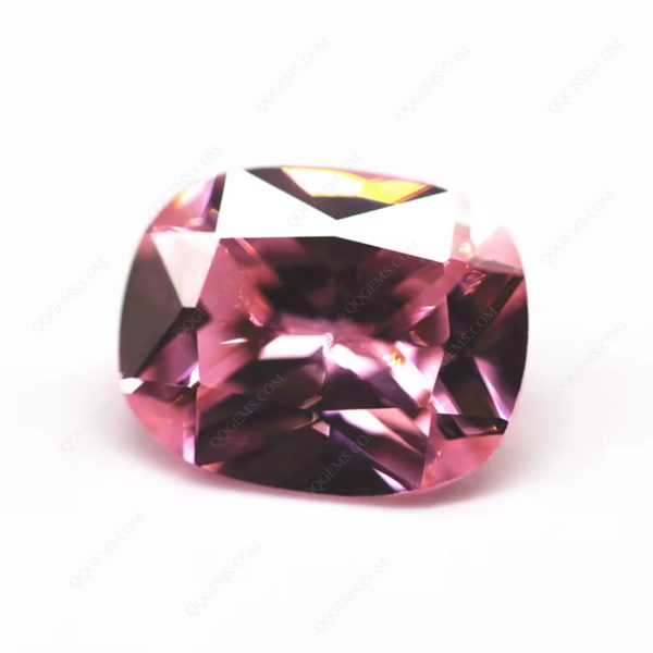 Wuzhou Gems Factory Sale Long Cushion Cut pink Color Cubic Zirconia Loose Gemstones - Image 4