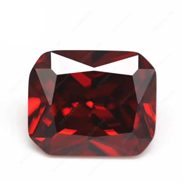 Garnet/D-garnet Cubic Zirconia Gemstones Synthetic Machine Cut Octagon Shape CZ Stones - Image 4