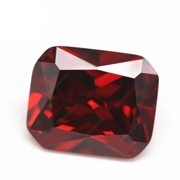 Garnet/D-garnet Cubic Zirconia Gemstones Synthetic Machine Cut Octagon Shape CZ Stones - Image 5