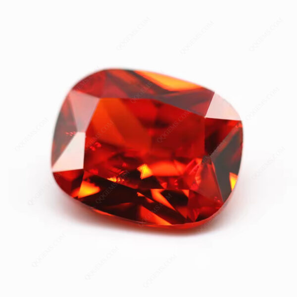 Orange/orange Red Long Cushion Cut Cubic Zirconia Loose Gemstones Synthetic Diamond Cut Long Cushion Shape CZ Stones - Image 5
