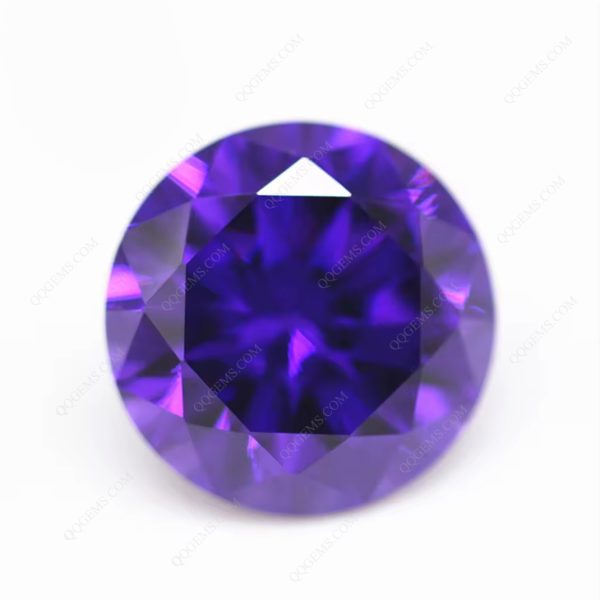 Violet/dark Violet Cubic Zirconia Loose Gemstones Synthetic Violet CZ Stones - Image 3
