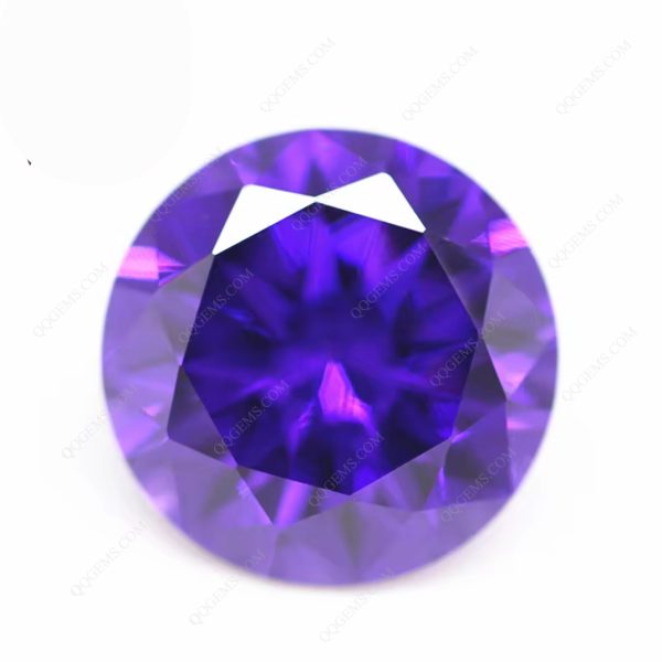 Violet/dark Violet Cubic Zirconia Loose Gemstones Synthetic Violet CZ Stones - Image 4