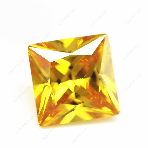 Multi-color square Shape Princess Cut Cubic Zirconia Loose Gemstones Synthetic square Cut CZ Stones - Image 2
