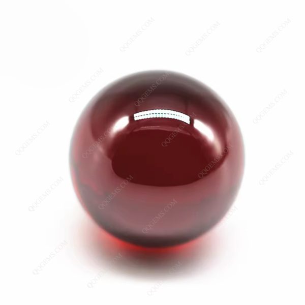 Beads Garnet/dark Garnet Cubic Zirconia Loose Gemstones Synthetic Round Ball Shape CZ Stones - Image 5