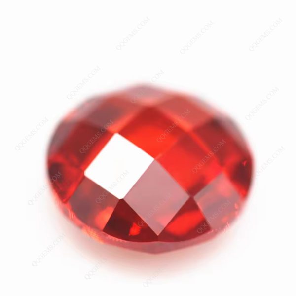 Orange/orange Red Cubic Zirconia Loose Gems Synthetic Single Grid Cut CZ Stones - Image 5