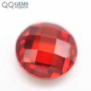 Orange/orange Red Cubic Zirconia Loose Gems Synthetic Single Grid Cut CZ Stones