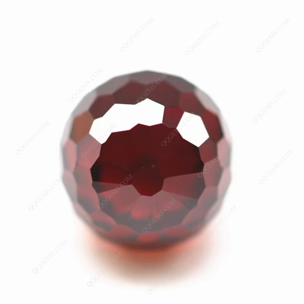 Round Faceted Beads Multi Color Cubic Zirconia Loose Gems Synthetic Faceted Ball Beads CZ Stones - Image 2