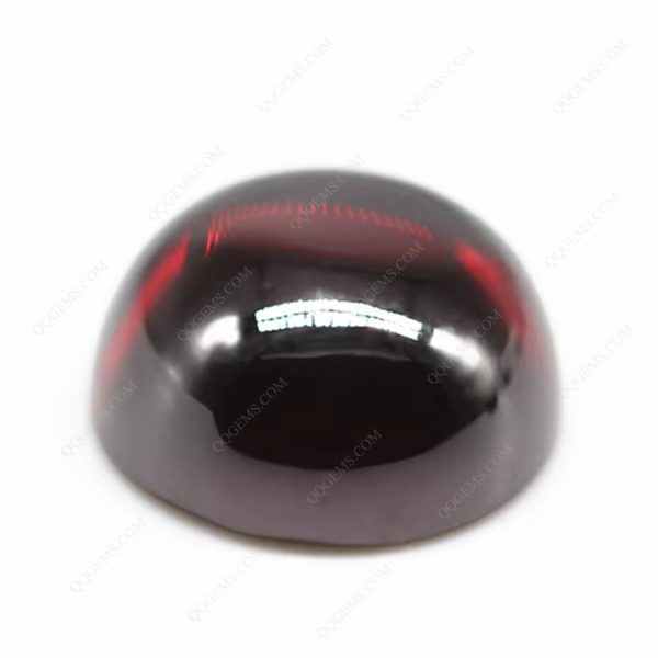 Garnet/dark Garnet 5A Cubic Zirconia Loose Gemstones Synthetic Round Cabochon Cut CZ Stones - Image 3