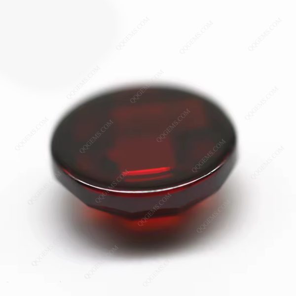 Garnet/dark Garnet Cubic Zirconia Loose Gems Synthetic Round Single Grid Cut CZ Stones - Image 2