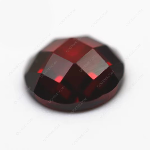 Garnet/dark Garnet Cubic Zirconia Loose Gems Synthetic Round Single Grid Cut CZ Stones - Image 6