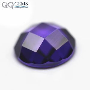 Violet/dark Violet 5A Cubic Zirconia Loose Gems Synthetic Round Single Grid Cut CZ Stones