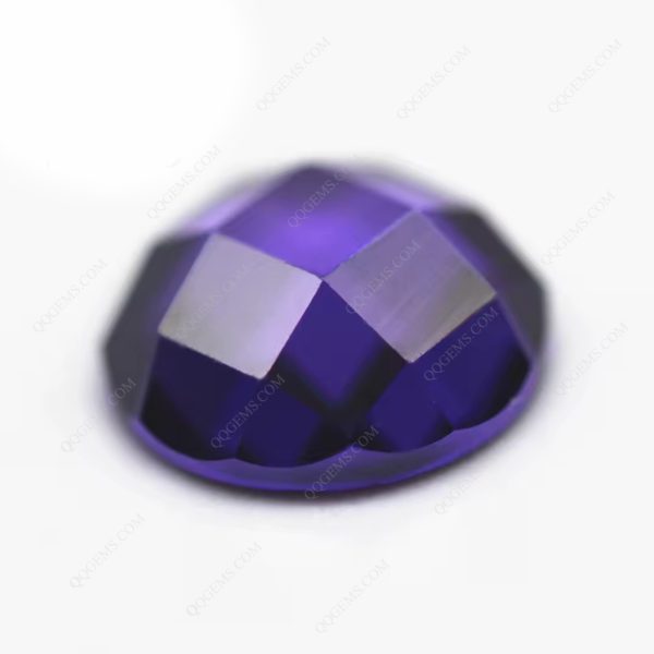 Violet/dark Violet 5A Cubic Zirconia Loose Gems Synthetic Round Single Grid Cut CZ Stones - Image 4