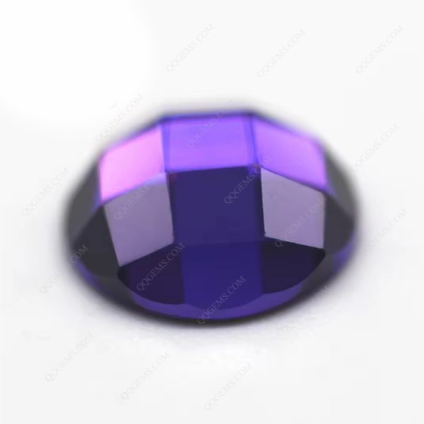 Violet/dark Violet 5A Cubic Zirconia Loose Gems Synthetic Round Single Grid Cut CZ Stones - Image 5