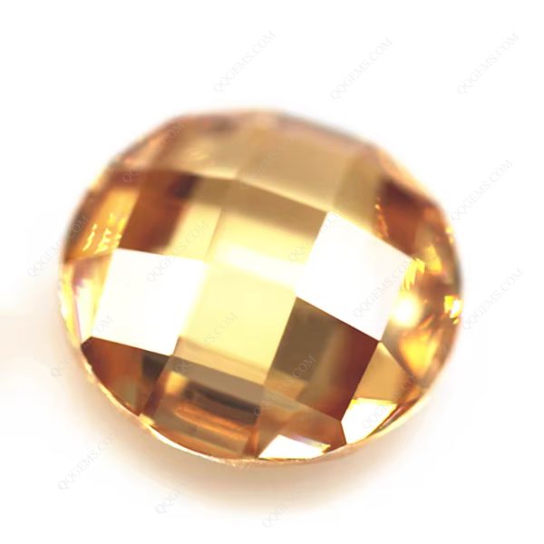 Champagne/dark champagne Cubic Zirconia 5A Loose Gems Synthetic Grid Cut CZ Stones - Image 6