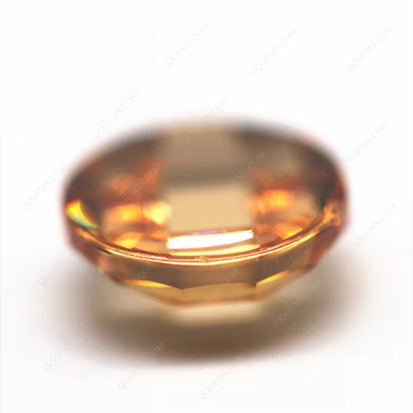 Cubic Zirconia Loose Gems Synthetic Round Single Shape Grid Cut CZ Stones - Image 4
