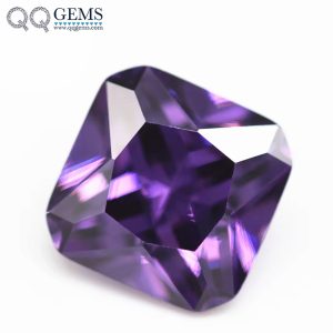 square Cut Corner Cubic Zirconia Loose Gemstones Synthetic Princess Cut square Shape CZ