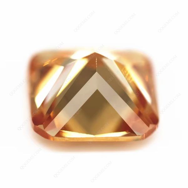 Champagne/D-champagne square Cut Corner Shape Cubic Zirconia Gemstones - Image 3