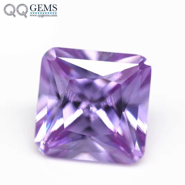 Multi Color square Cut Corner Loose Gemstone Synthetic Princess Cut square Corner CZ Stones Cubic Zirconia  - Image 4