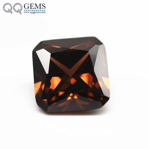 L-rhodolite/rhodolite Cubic Zirconia Gemstones Synthetic Princess Cut square Cut Corner CZ Stones 