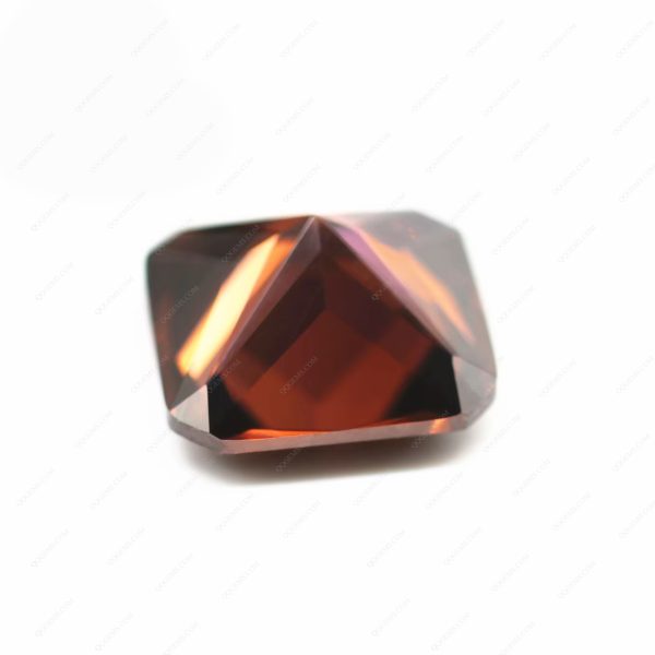 L-rhodolite/rhodolite Cubic Zirconia Gemstones Synthetic Princess Cut square Cut Corner CZ Stones  - Image 2