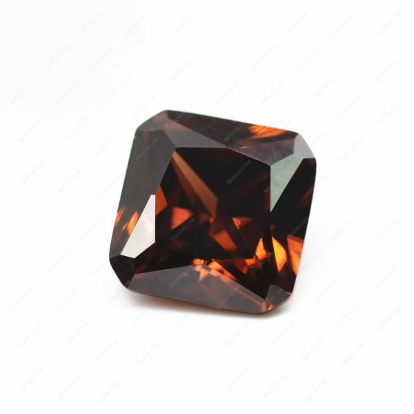 L-rhodolite/rhodolite Cubic Zirconia Gemstones Synthetic Princess Cut square Cut Corner CZ Stones  - Image 5