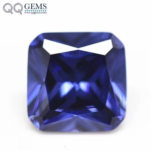 L-tanzanite/tanzanite Cubic Zirconia Loose Gemstone Synthetic Machine Cut square Corner CZ Stones 