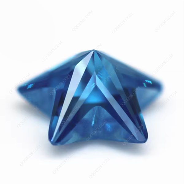 Aquamarine/aqua Blue Five Star European Machine Cut Cubic Zirconia Loose Gemstones - Image 3