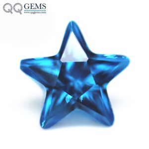 Aquamarine/aqua Blue Five Star European Machine Cut Cubic Zirconia Loose Gemstones