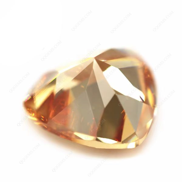 Champagne/D-champagne Trillion Cutting Cubic Zirconia Loose Gemstone Synthetic Faceted Cut - Image 5
