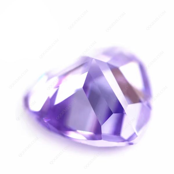Lavender Color Trillion Cut Cubic Zirconia Loose Gemstones CZ Zirconia Stones  - Image 2
