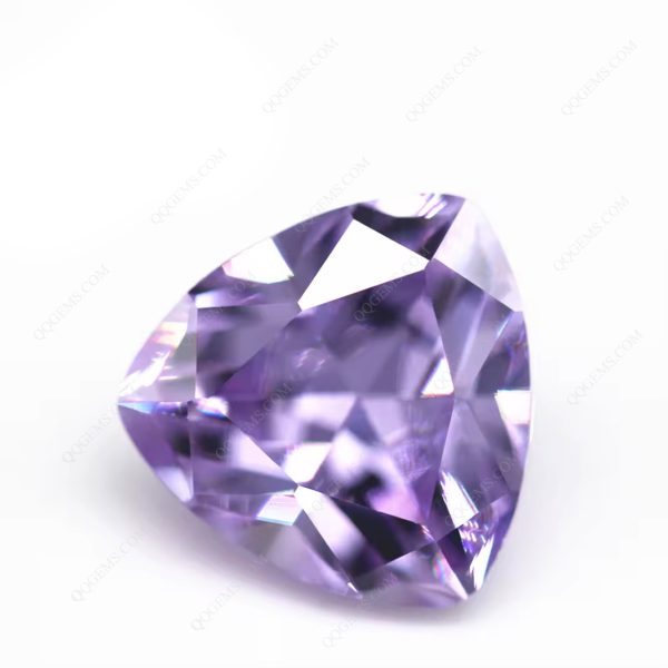 Multi Color Trillion Cut Cubic Zirconia Loose Gemstones Synthetic Machine Cut Trillion Shape CZ Stones  - Image 10