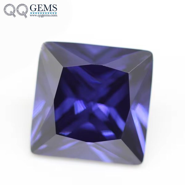 Cubic Zirconia Loose Gemstone Synthetic Machine Cut square Shape CZ Stones