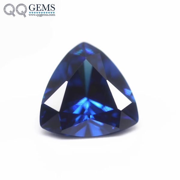 Multi Color Trillion Cut Cubic Zirconia Loose Gemstones Synthetic Machine Cut Trillion Shape CZ Stones  - Image 8