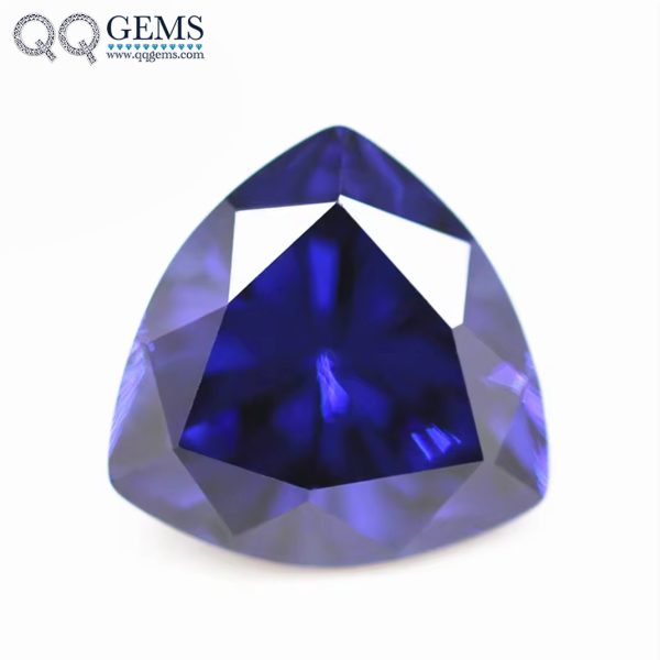Multi Color Trillion Cut Cubic Zirconia Loose Gemstones Synthetic Machine Cut Trillion Shape CZ Stones  - Image 3
