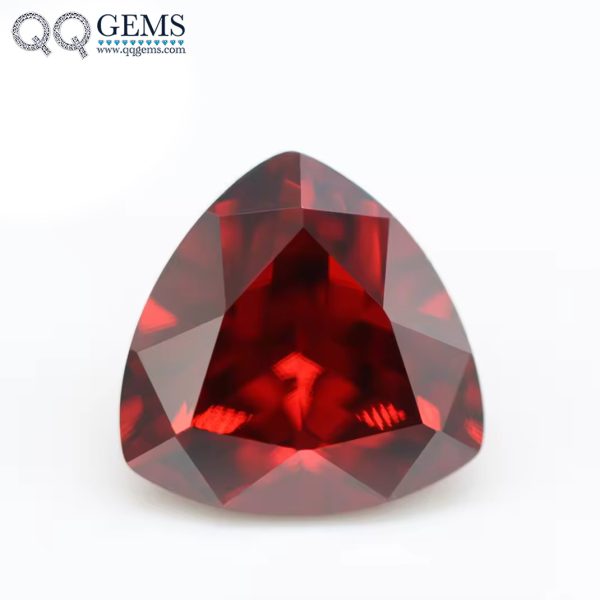 Multi Color Trillion Cut Cubic Zirconia Loose Gemstones Synthetic Machine Cut Trillion Shape CZ Stones  - Image 3