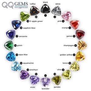 Multi Color Trillion Cut Cubic Zirconia Loose Gemstones Synthetic Machine Cut Trillion Shape CZ Stones 