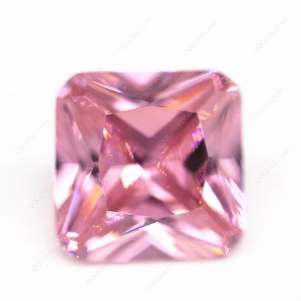 Pink square Cut Corner Octagon Shape Cubic Zirconia Loose Gemstones Synthetic Princess Cut - Image 4