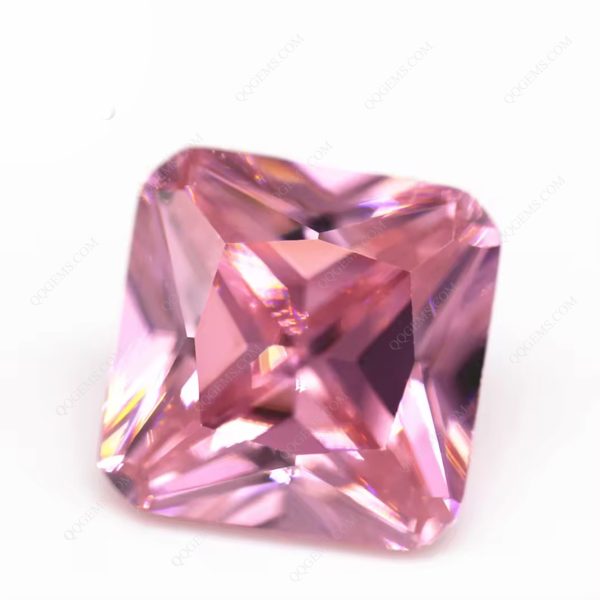 Pink square Cut Corner Octagon Shape Cubic Zirconia Loose Gemstones Synthetic Princess Cut - Image 5