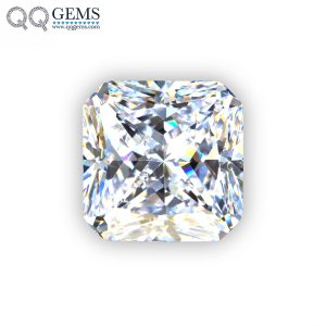 White Color Cubic Zirconia Loose Gemstones Synthetic Princess Cut square Shape CZ Stones 